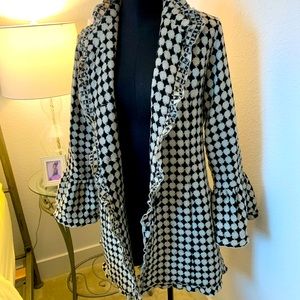 Houndstooth Car Coat